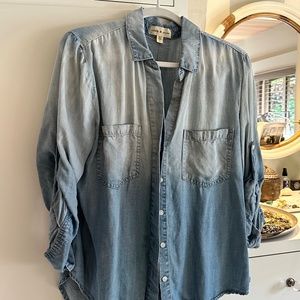 Anthropologie Cloth and Stone Denim button down